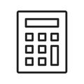 Calculator icon vector image. Royalty Free Stock Photo