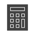 Calculator icon vector image. Royalty Free Stock Photo