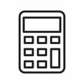Calculator icon vector image. Royalty Free Stock Photo