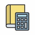 Calculator icon vector image. Royalty Free Stock Photo