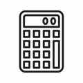 Calculator Icon vector image. Royalty Free Stock Photo