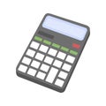 Calculator illustration. School supply flat design. Office stationery school supply. Calculator icon electronic device Royalty Free Stock Photo