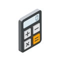 Calculator isometric icon