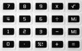 Calculator keypad Royalty Free Stock Photo