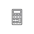 Calculator line icon