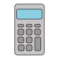 Calculator math isolated icon