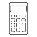 Calculator math isolated icon