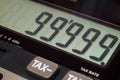 calculator for mathematical calculations and accounting close-up Royalty Free Stock Photo
