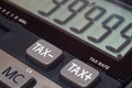 calculator for mathematical calculations and accounting close-up Royalty Free Stock Photo