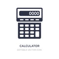 calculator maths tool icon on white background. Simple element illustration from Business concept