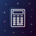 Calculator nolan button icon. Simple thin line, outline vector of web icons for ui and ux, website or mobile application Royalty Free Stock Photo
