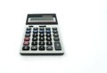 Calculator with old-style button and some marks from using Royalty Free Stock Photo