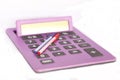 Calculator with pens