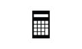 Calculator school math counter black object illustration Royalty Free Stock Photo