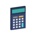 Calculator symbol. Flat Isometric Icon or Logo.