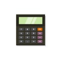 Calculator vector icon on white background