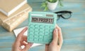 A calculator with the word NON PROFIT on the display Royalty Free Stock Photo