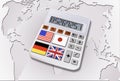 Calculator With World Flags