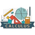 Calculus concept design. Vector illustration decorative design