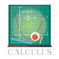 Calculus concept. Vector illustration decorative design