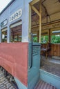 Calcutta Tramways Company (CTC) running staff resting inside tram Kolkata