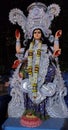 Maa  Bhuvaneshwari or Adi Parashaktia a form of Maa Kali,she gives shape to the creation of the world. Royalty Free Stock Photo