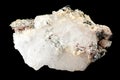 Calcyte Mineral Isolated on Black Royalty Free Stock Photo