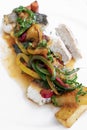 Caldeirada traditional portuguese sea bream fish and vegetable s