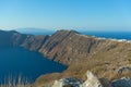 Volcanic Santorini Island with gigantic caldera.