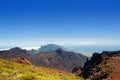 Caldera de Taburiente clouds waterfall Royalty Free Stock Photo