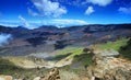 Caldera of the Haleakala volcano in Maui island Royalty Free Stock Photo