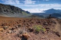 Caldera of the Haleakala volcano in Maui island Royalty Free Stock Photo