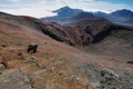 Caldera of the Haleakala volcano in Maui island Royalty Free Stock Photo