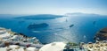 Caldera and Nea Kameni view from Fira, Santorini