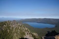 Caldera and Paulina Lake, aerial view from Paulina Peak Royalty Free Stock Photo