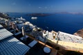 Caldera view from Fira. Santorini, Cyclades islands. Greece