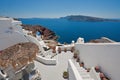 Caldera view from Oia at Santorini, Greece Royalty Free Stock Photo