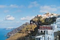 Caldera view from Thira to Imerovigli at Santorini island