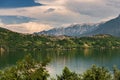 Caldonazzo lake and Italian Alps - Trentino Italy