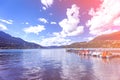Caldonazzo lake in Trento