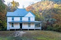 Caldwell Place home in the fall season, Cataloochee Valley, Great Smoky Mountains National Park, USA Royalty Free Stock Photo