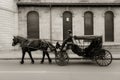 Caleche balade in Old Quebec City Royalty Free Stock Photo