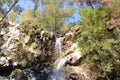 Caledonia waterfall in the troodos mountains in cyprus Royalty Free Stock Photo
