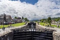 Caledonian Canal Lock Gates, Fort Augustus in the Scottish Highland