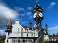 Caledonian Hotel in Ullapool harbour, Scotland Royalty Free Stock Photo