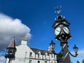 Caledonian Hotel in Ullapool harbour, Scotland Royalty Free Stock Photo