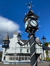 Caledonian Hotel in Ullapool harbour, Scotland Royalty Free Stock Photo