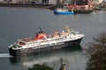 Caledonian MacBrayne Ferry entering Oban Harbour Royalty Free Stock Photo