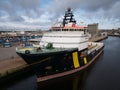 Caledonian Vigilence berthed in the port of Aberdeen, Scotland, UK - this ship is an Offshore Tug and Supply Ship built in 2006