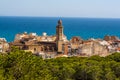 Calella is a resort town on the Spanish coast an hour away by train from Barcelona Royalty Free Stock Photo